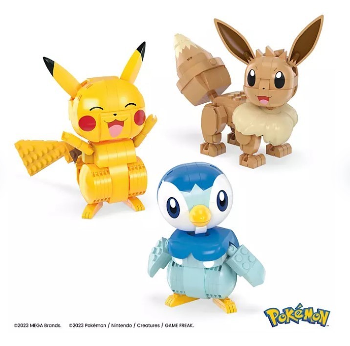 lot 292 image: NEW Pokmon Mega Construx Build & Show Trio, 583 pc.