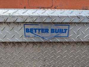lot 6A image: Better Built Truck Bed Tool Box - Diamond Plate