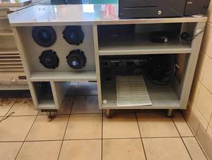 DUKE COMMERCIAL STAINLESS STEEL SODA STATION COUNTER