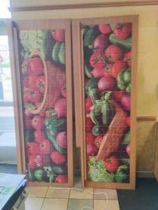 2 COMMERCIAL COUNTER COVERS WITH LIGHTS