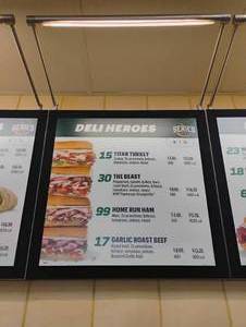 ADVERTISING SIGN WITH LIGHT SINGLE