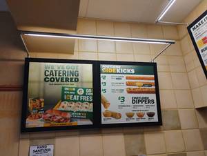 ADVERTISING SIGN WITH LIGHT