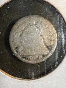 1858 US SEATED LIBERTY � DIME