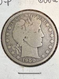 1900 US BARBER HALF DOLLAR