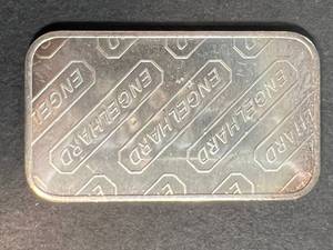 1 TROY OZ .999 FINE SILVER ENGELHARD BAR
