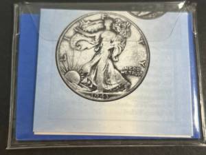 TWO SILVER CLASSICS SET WALKING LIBERTY HALF DOLLAR AND MERCURY DIME