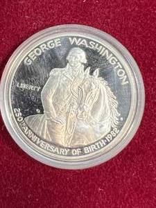 1982 US PROOF 90% SILVER COMMEM WASHINGTON HALF DOLLAR