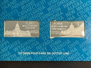 2 TROY OZ .999 FINE SILVER THE OFFICIAL INGOTS OF THE US