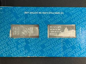 2 TROY OZ .999 FINE SILVER THE OFFICIAL INGOTS OF THE US