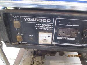 lot 7 image: Yamaha YG4600D Generator
