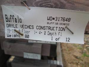 lot 11 image: Lot of Wooden Constructio Trusses - 12 Pieces