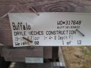 lot 12 image: Lot of Wooden Trusses