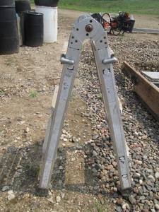 lot 36 image: Aluminum Adjustable Ladder with Rollers