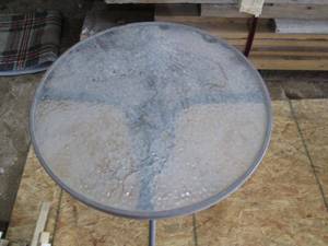 lot 59 image: Vintage Metal Outdoor Bistro Table