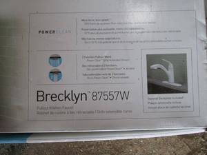 lot 68 image: Moen Brecklyn 87557W Pullout Kitchen Faucet