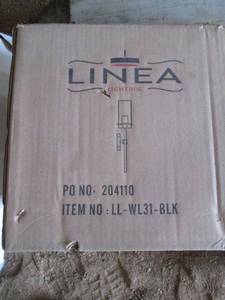 lot 69 image: Linea Lighting Wall Lamp - Model LL-WL31-BLK