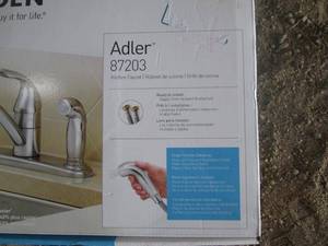 lot 73 image: Moen Adler 87203 Kitchen Faucet with Side Spray