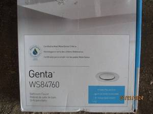 lot 74 image: Lot of 2 Moen Genta Bathroom Faucets - Model WS84760