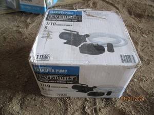 lot 78 image: Everbilt 110 Horsepower Portable Water Removal Pump