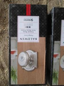 lot 86 image: Baldwin Prestige Series Carnaby Knob Keyed Entry in Satin Nickel Finish
