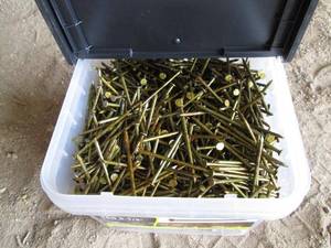 lot 88 image: Grip-Rite Sinker Nails 16D 3-14 Smooth Shank