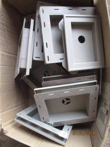 lot 92 image: Lot of Plastic Electrical Junction Boxes