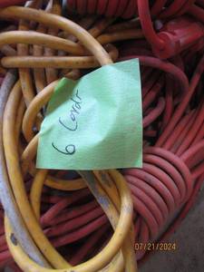 lot 96 image: Assorted Heavy-Duty Extension Cords - 6 Pieces