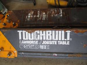 lot 133 image: ToughBuilt C550 SawhorseJobsite Table