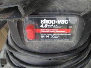 lot 151 image: Shop-Vac QSP 16 Gallon WetDry Vacuum 4.0 HP