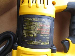 lot 160 image: DeWalt DWE357 Variable Speed Reciprocating Saw