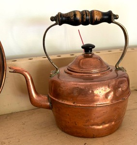 lot 124 image: Vintage Copper Pot and Stainer