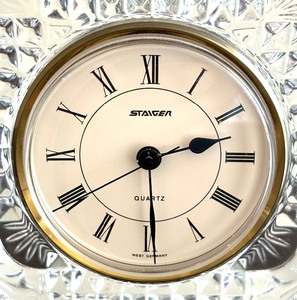 lot 150 image: Classy Crystal Clock by Staiger of West Germany