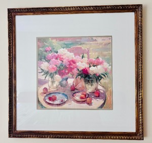 lot 64 image: Beautiful Framed Floral Framed Print