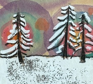 lot 201 image: Colorful Framed Print