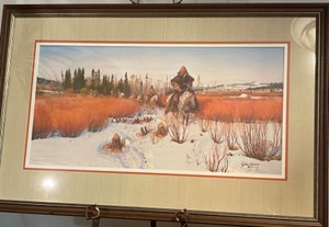 lot 24 image: The Fur Seekers by John Clymer - Fine Art Limited Edition - SN Art Print