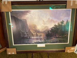 lot 33 image: Among the Sierra Nevada, California Fine Art Print by Albert Bierstadt