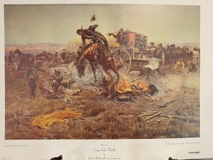 lot 52 image: The Camp Cooks Trouble by Charles M. Russell
