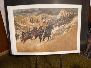 lot 54 image: Retreat to Higher Ground Limited Edition SN  Fine Art Print by Frank McCarthy