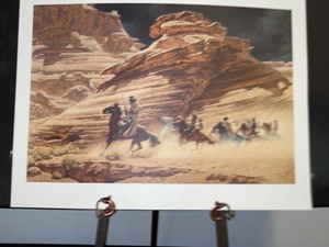 lot 58 image: Dust-Stained Posse by Frank McCarthy - Limited Edition Signed and Numbered Fine Art Print