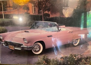 lot 109 image: Poster of a Ford Thunderbird