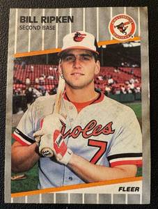 lot 7B image: Billy Ripken F Face Iconic Card 1989 Fleer #616 Baseball Card