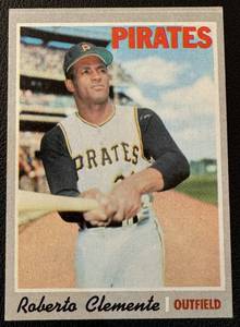 lot 11B image: Roberto Clemente 1970 Topps #350 Vintage Baseball Card