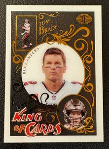 lot 12B image: Tom Brady 2021 Illusions King of Cards Insert #KC-2 Football Card