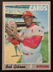lot 15C image: Bob Gibson 1970 Topps #530 Vintage Baseball Card