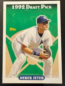 lot 16C image: Derek Jeter 2006 Topps Rookie Of The Week 1992 Draft Pick Insert #98 Baseball Card