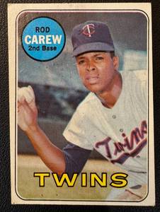lot 22C image: Rod Carew 1969 Topps #510 Vintage Minnesota Twins Baseball Card