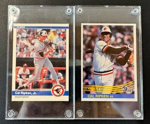 lot 44C image: Cal Ripken Jr. 2 Card Lot - 1984 Donruss #106 and Fleer #17 - Great condition - Vintage Baseball Cards
