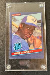 lot 49C image: Fred McGriff RC 1986 Donruss #28 Rookie Baseball Card
