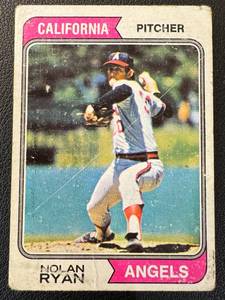 lot 71B image: Nolan Ryan 1974 Topps #20 Vintage Baseball Card