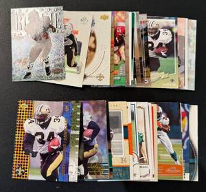 lot 80B image: 34 Card Ricky Williams Football Lot with Rookie